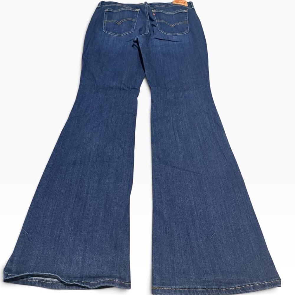 Levi's 726 High Rise Flare Jeans Womens 33 Long Blue Denim - Picture 3 of 4